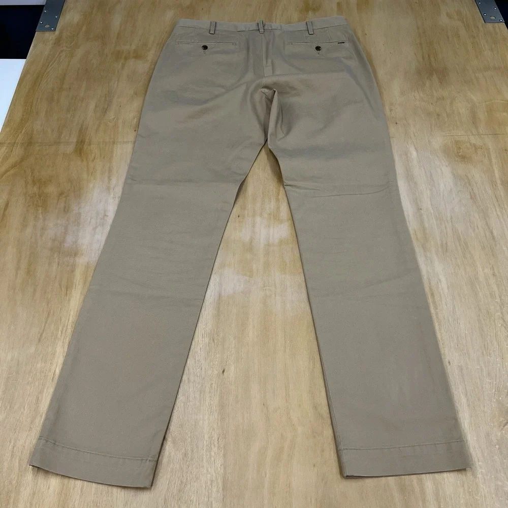 Polo Ralph Lauren Chino Pants Mens 34x34 Slim Fit Cotton Stretch Monument Tan